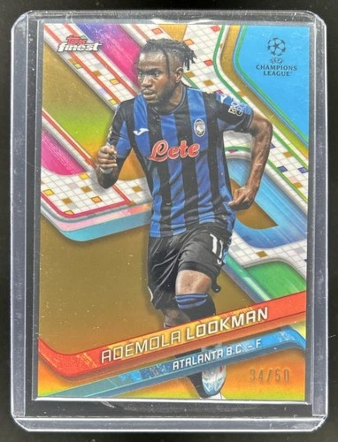 Ademola Lookman 2024 Panini Finest UEFA Gold Refractor /50