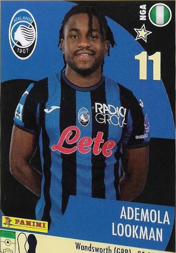Ademola Lookman 2024 Panini Calciatori Stickers