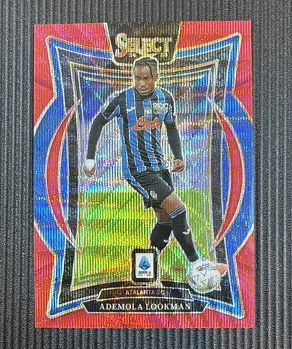Ademola Lookman 2024 Panini Select Serie A Red Wave Prizm /38