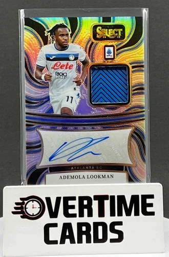 Ademola Lookman 2024 Panini Select Serie A Silver Prizm