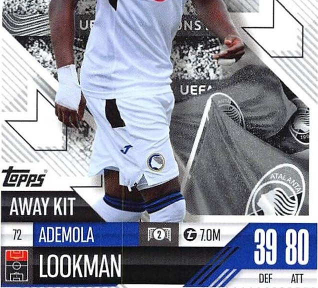 Ademola Lookman 2024 Topps Match Attax UEFA Club Competitions Extra