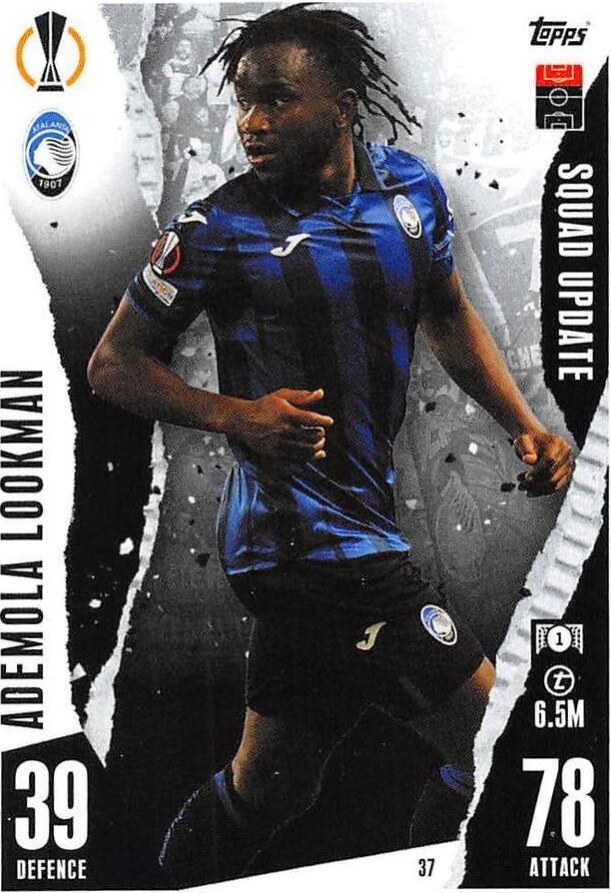 Ademola Lookman 2023 Topps Match Attax UEFA Club Competitions Extra