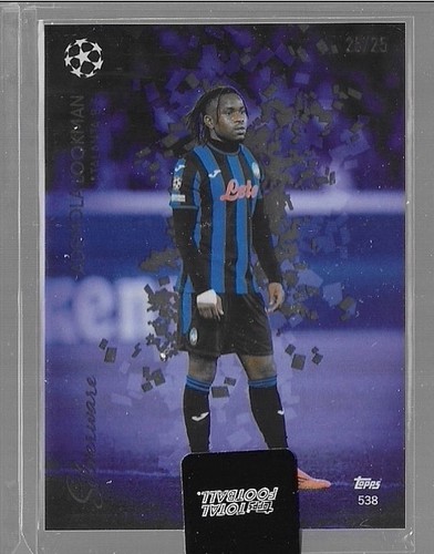 Ademola Lookman 2024 Topps Total Fútbol Platería Púrpura /25
