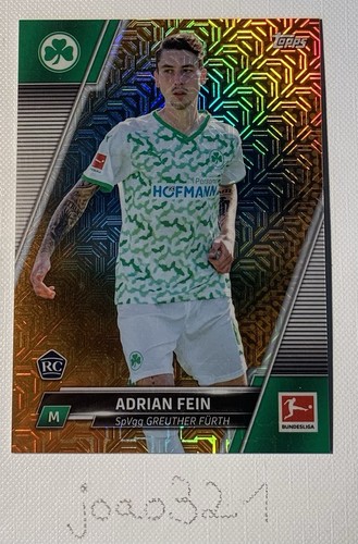 Adrian Fein 2021 Topps Bundesliga Orange Mojo /25