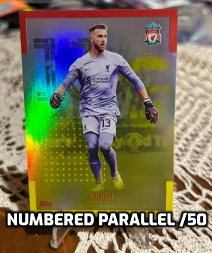 Adrian 2023 Topps Liverpool Team Set Gold /50