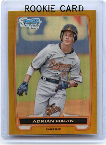 Adrian Marin 2012 Topps Bowman Chrome Gold Refractor /50