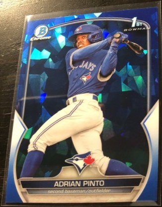Adrian Pinto 2023 Topps Bowman Chrome Sapphire