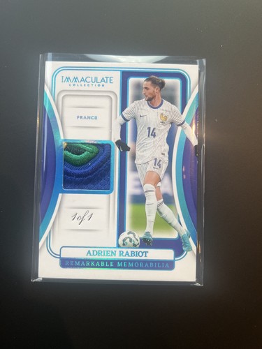 Adrien Rabiot 2024 Panini Immaculate Fifa 1/1