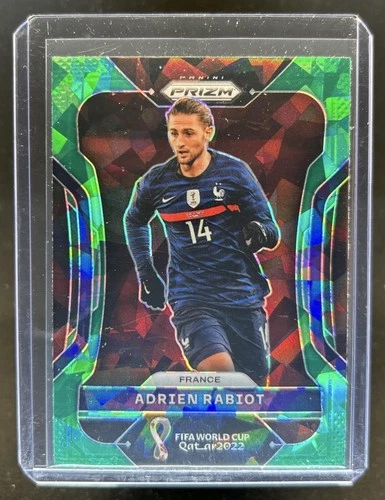 Adrien Rabiot 2022 Panini Prizm World Cup Green Ice