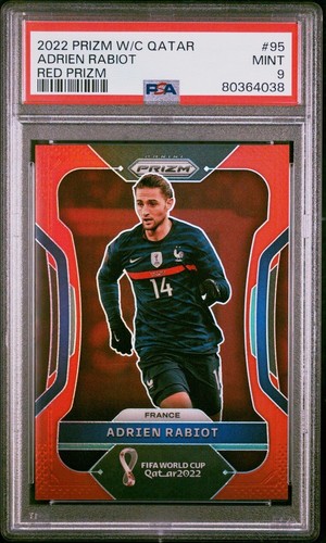Adrien Rabiot 2022 Panini Prizm World Cup Qatar Red Prizm /399