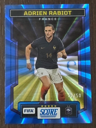 Adrien Rabiot 2023 Panini Score FIFA Blue Laser /50