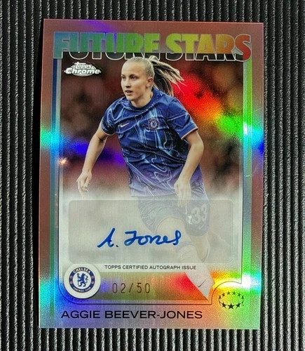Aggie Beever-Jones 2024 Topps Chrome Rose Gold Refractor /50