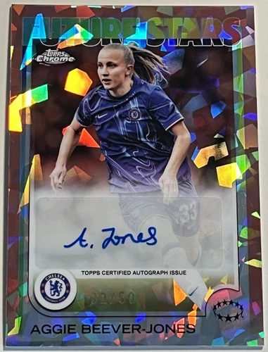 Aggie Beever-Jones 2024 Topps Chrome Sapphire Rose Gold /50
