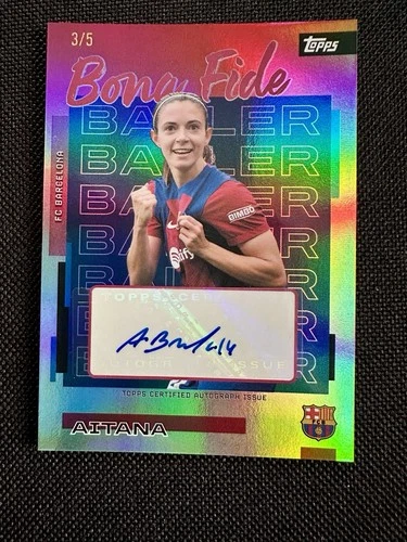 Aitana Bonmatí 2025 Topps Barcelona Team Set /5