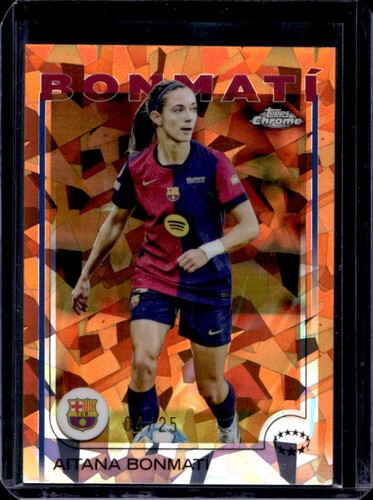 Aitana Bonmati 2024 Topps Chrome Orange Refractor /25