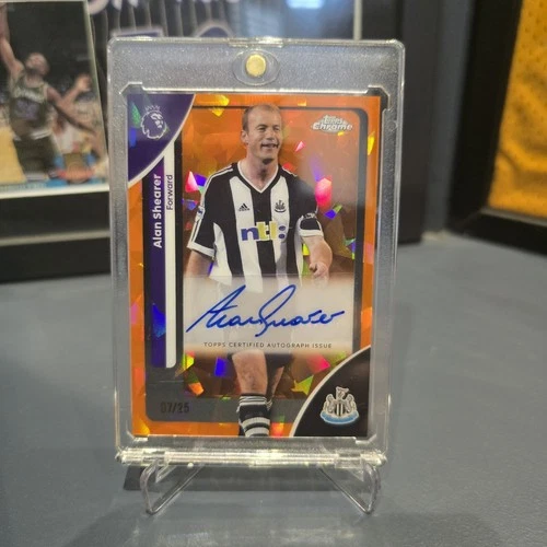 Alan Shearer 2025 Topps Chrome Sapphire Orange /25