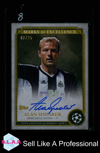 Alan Shearer 2024 Topps Marks of Excellence 7/25