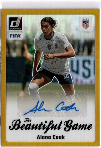 Alana Cook 2023 Panini Donruss FIFA Gold /10