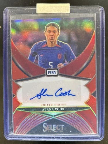 Alana Cook 2024 Panini Select FIFA Red
