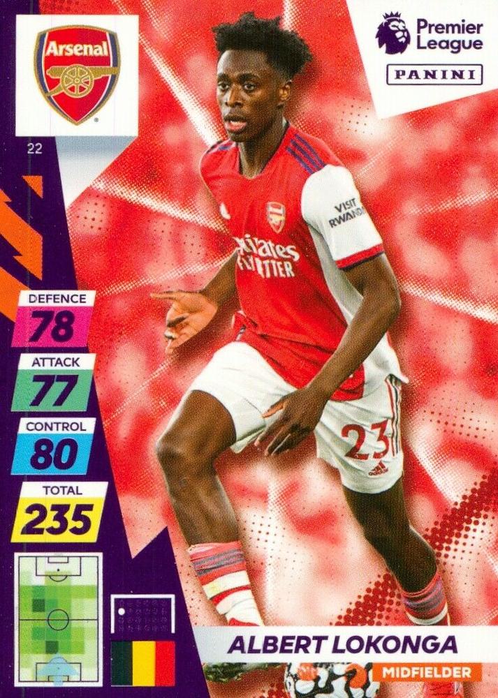 Albert Lokonga 2021 Panini Adrenalyn XL Premier League Plus