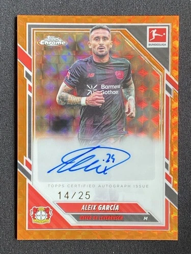 Aleix Garcia 2025 Topps Chrome Orange Geometric /25