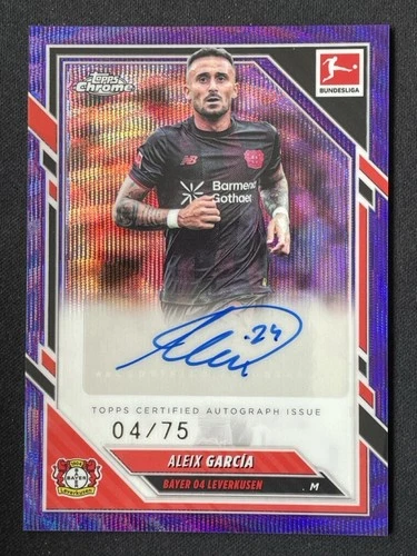 Aleix Garcia 2026 Topps Chrome Purple Wave /75