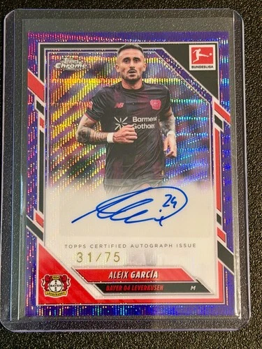 Aleix Garcia 2025 Topps Chrome Purple Wave /75