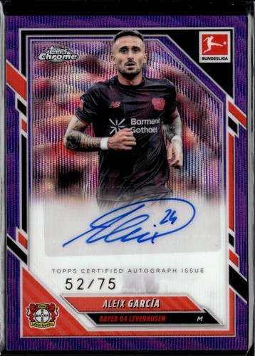Aleix Garcia 2025 Topps Chrome Purple Wave /75
