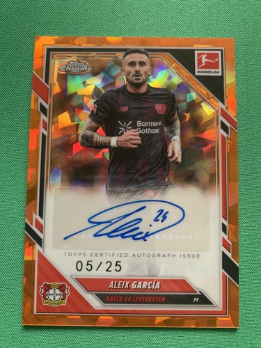 Aleix Garcia 2025 Topps Chrome Sapphire Orange /25