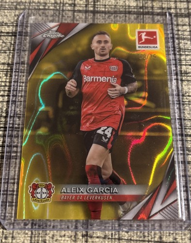 Aleix Garcia 2024 Topps Chrome Yellow Lava /75