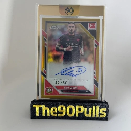 Aleix Garcia 2025 Topps Cromo Bundesliga Gold /50