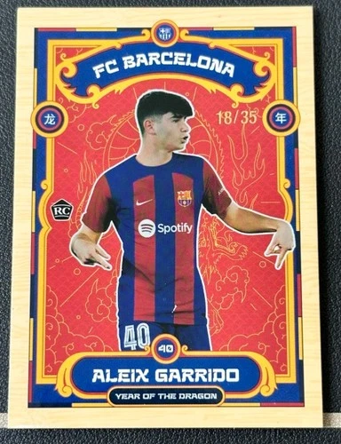 Aleix Garrido 2023 Topps FC Barcelona Anno del Drago /35