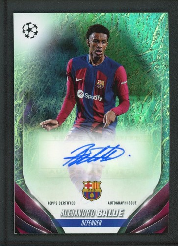 Alejandro Baldé 2024 Topps UEFA Champions League Jade Aqua