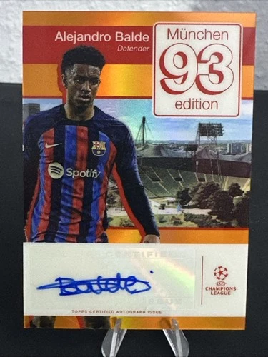 Alejandro Balde 2023 Topps Champions League /25