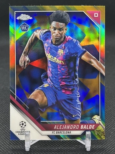 Alejandro Balde 2022 Topps Chrome Blue Gold Starball /75
