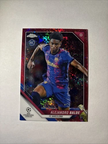 Alejandro Balde 2022 Topps Chrome UEFA Champions League Fuchsia Refractor /175