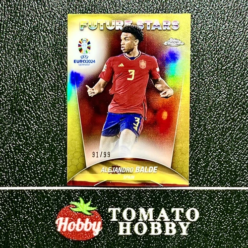 Alejandro Balde 2024 Topps Chrome UEFA Euro 2024 Color Match Refractor /99