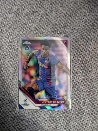 Alejandro Balde 2021 Topps Chrome UEFA Refractor