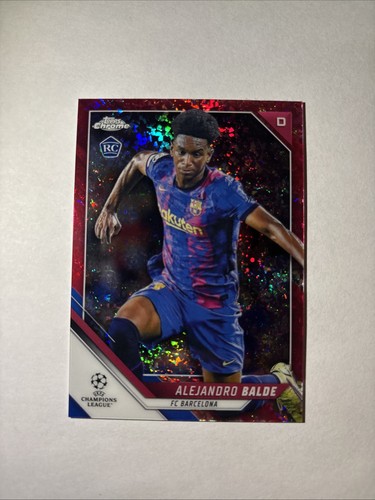Alejandro Balde 2022 Topps Cromo UEFA Champions Fucsia Refractor /175