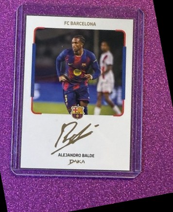 Alejandro Balde 2025 Panini DAKA Gold /50