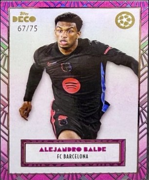 Alejandro Balde 2024 Topps Deco /75