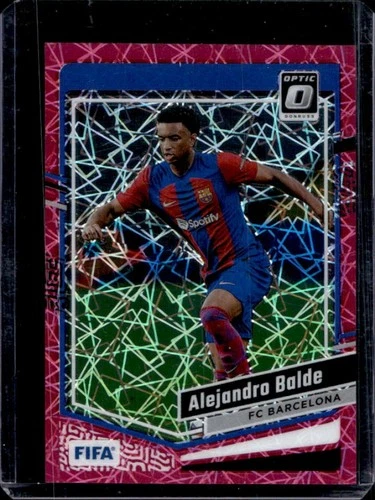 Alejandro Balde 2023 Panini Donruss Pink Velocity /99