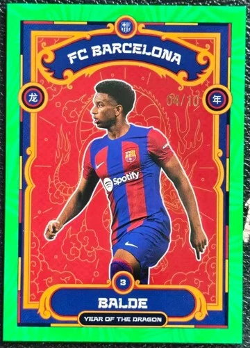 Alejandro Balde 2023 Topps FC Barcelona Neon Green /10