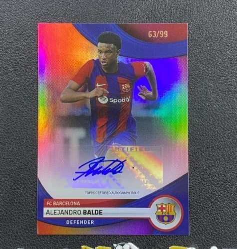 Alejandro Balde 2023 Topps FC Barcelona Team Set /99