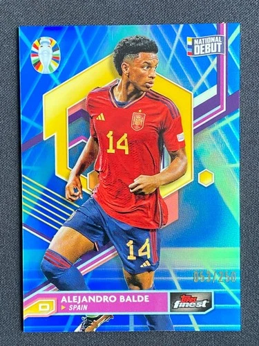 Alejandro Balde 2023 Topps Finest Blue Aqua Vapor Wave /250