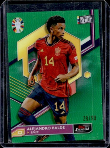 Alejandro Balde 2023 Topps Finest Green Refractor /99
