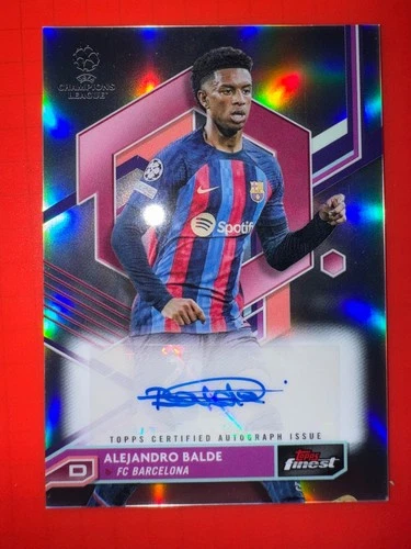 Alejandro Balde 2023 Topps Finest Refractor
