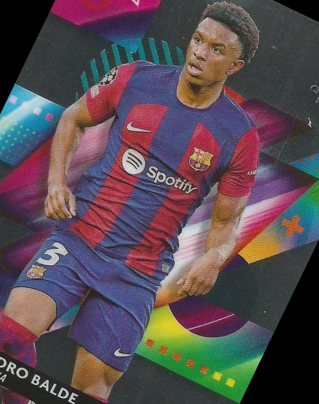 Alejandro Balde 2023 Topps Finest UEFA Club Competitions