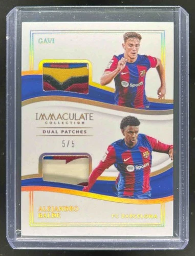 Alejandro Balde 2024 Panini Immaculate Gold /5