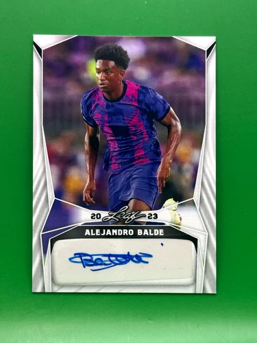 Alejandro Balde 2023 Leaf Soccer #BA-AB2